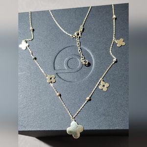 guaranteed real 14k solid gold clover choker size 18